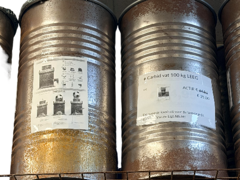 Carbid vat 100 kg  LEEG